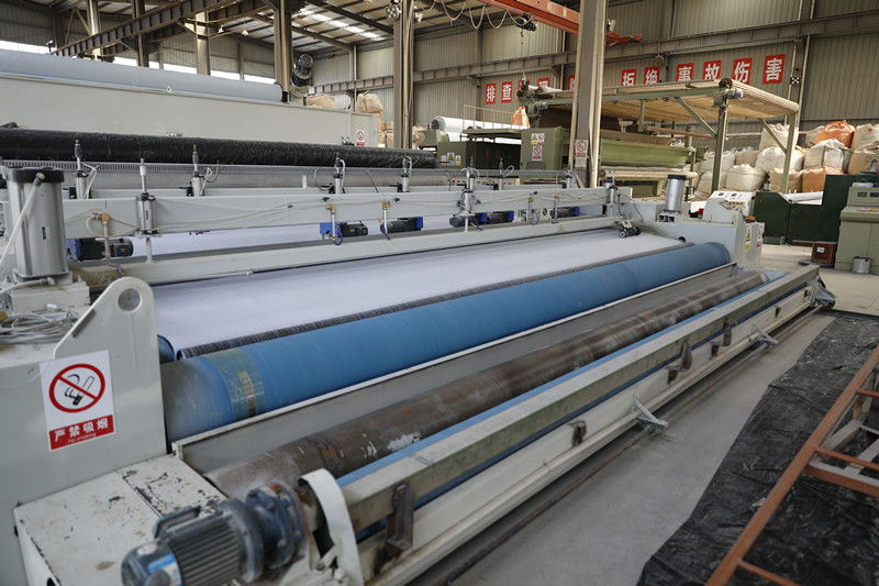 Tai`an Hongyuan Geosynthetics Co., Ltd. linha de produção do fabricante