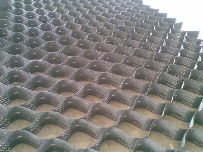 Estabilizadores de cascalho de geocélulas de HDPE para reforço de parede de retenção e proteção de encostas 3
