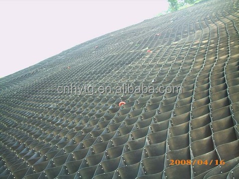 Estabilizadores de cascalho de geocélulas de HDPE para reforço de parede de retenção e proteção de encostas 7