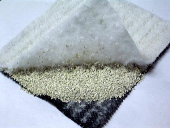 Liner de argila geossintética de alta resistência à tração com esterco de membrana de bentonita à prova d'água 1