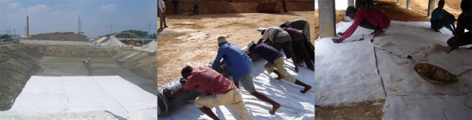 3500g-8500g/m2 Bentonite Hydrain Mat Waterproof Blanket para revestimentos de argila geossintética 14