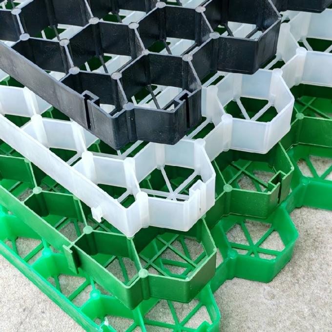 Grade de pavimentação de grama de material HDPE elegante para caminhada e gramado pesados 0